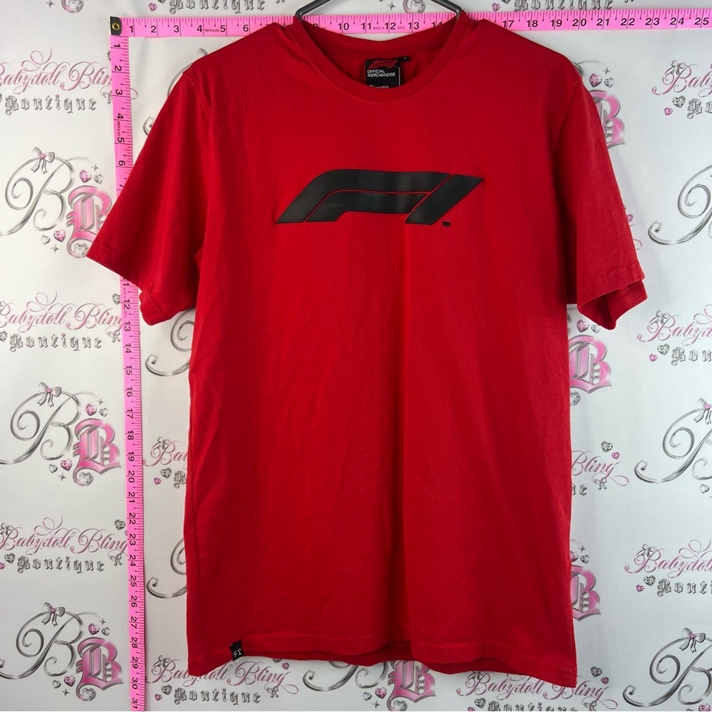 Formula 1 T-shirt fanatics Red black Tee shirt top
